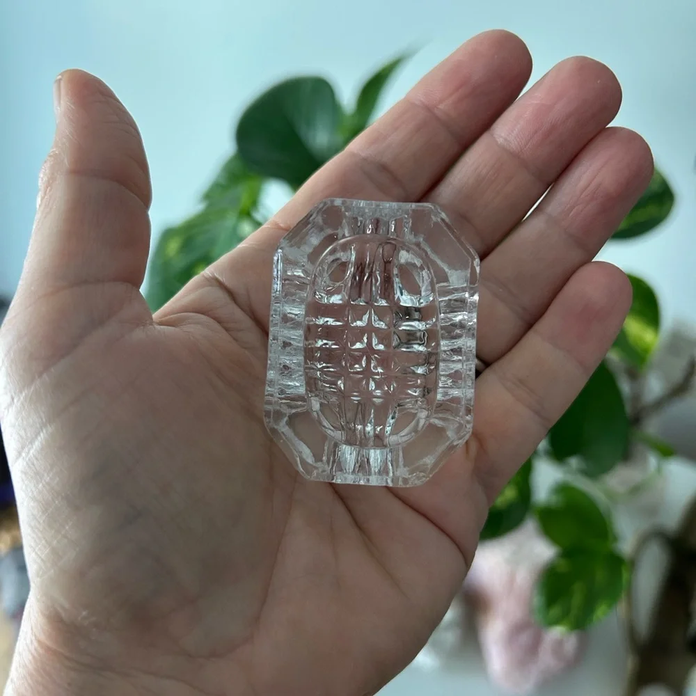 4 Vintage Elegant Clear Glass Cut Crystal Salt Cellars Open Salt Dish - Picture 7 of 9